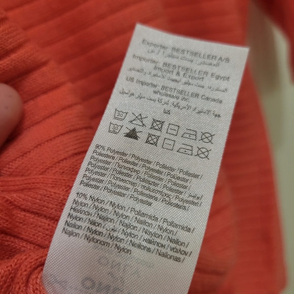 Only Ribbed Pink Sweater, Size Small - Picture 2 of 12